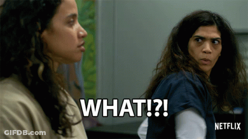 Two Women Beside Each Other Saying What GIF