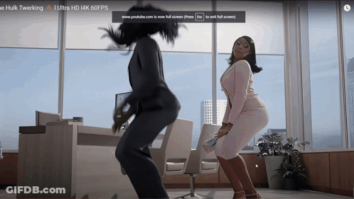 Two Women Dancing Before Youtube.com Is Now Full Screen GIF