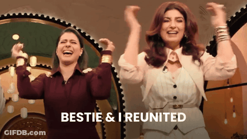 Two Women Dancing Bestie & I Reunited GIF