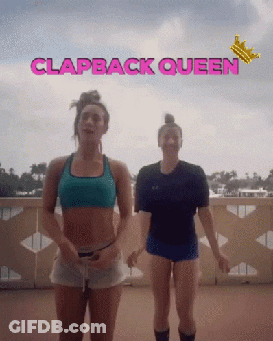 Two Women Dancing Clapback Queen GIF