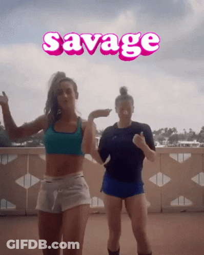 Two Women Dancing Savage GIF