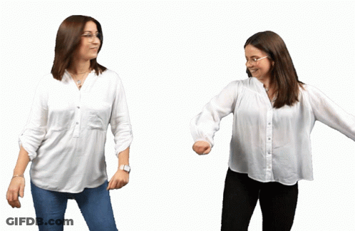 Two Women Dancing Saying Yeah GIF