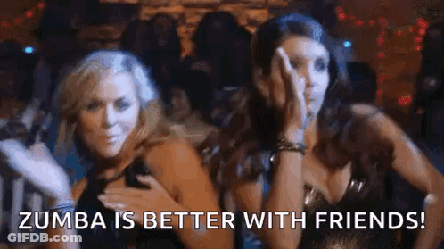 Two Women Dancing Zumba Is Better With Friends GIF