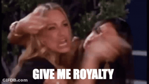 Two Women Fighting One Says Give Me Royalty GIF