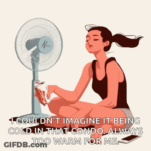 Two Women Holding Fans GIF