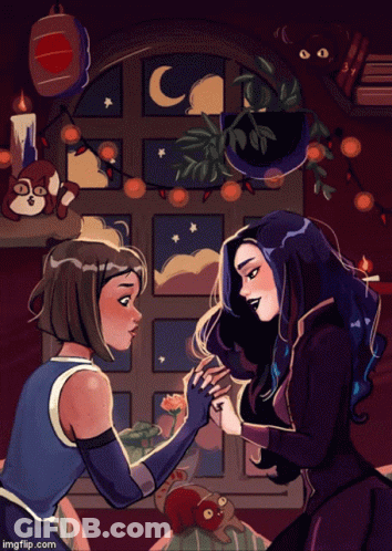 Two Women Holding Hands Imgflip GIF