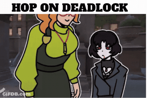 Two Women Hop On Deadlock GIF