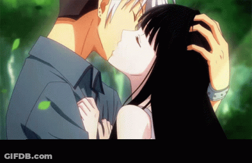 Two Women Hugging And Kissing GIF