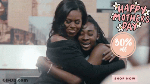 Two Women Hugging Mother's Day GIF