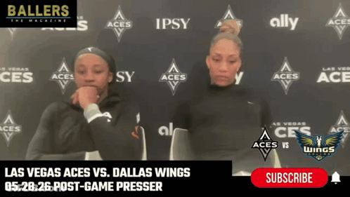 Two Women In Front Of Wall Saying Ballers GIF