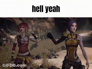 Two Women In Video Game Hell Yeah GIF