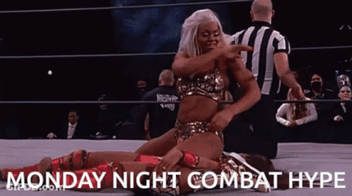 Two Women In Wrestling Ring Monday Night Combat Hype GIF