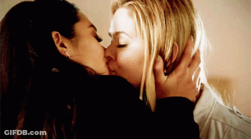 Two Women Kissing On Forehead GIF