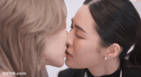 Two Women Kissing GIF
