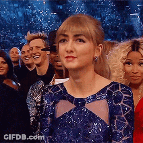 Two Women Look If Taylor Swift Can Live Alone GIF
