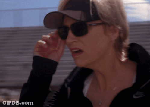 Two Women Making Funny Faces At Camera GIF