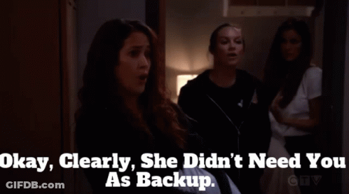 Two Women Okay Clearly She Didn't Need You As Backup GIF