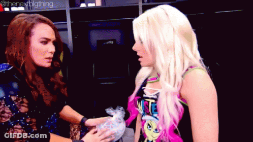 Two Women One In Pink Top With Pony GIF