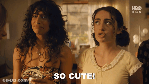 Two Women One Saying So Cute GIF