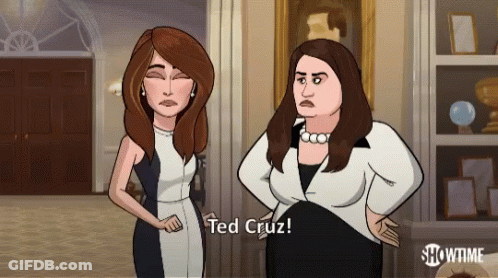 Two Women One Saying Ted Cruz GIF