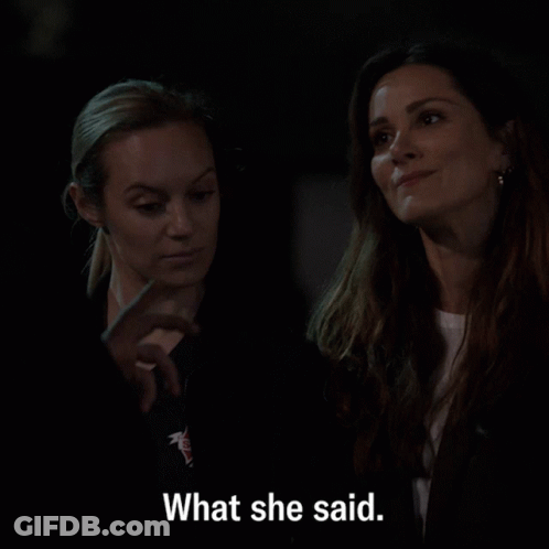 Two Women One Saying What She Said GIF