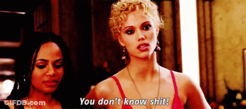 Two Women One Saying You Don't Know Shit GIF
