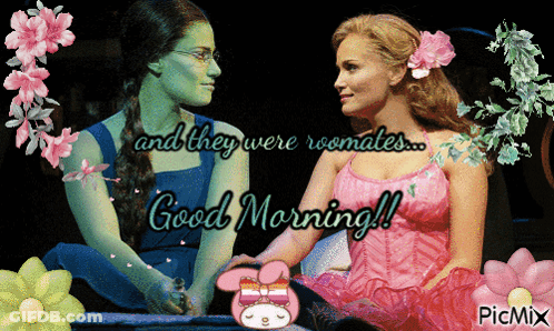 Two Women Roommates Good Morning GIF