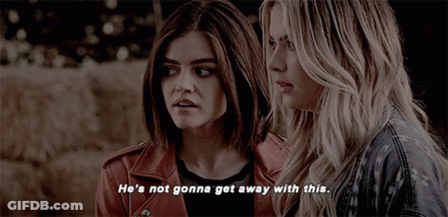 Two Women Saying He's Not Gonna Get Away With This GIF