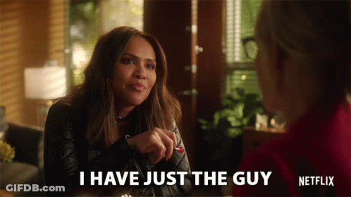 Two Women Saying I Have Just The Guy GIF