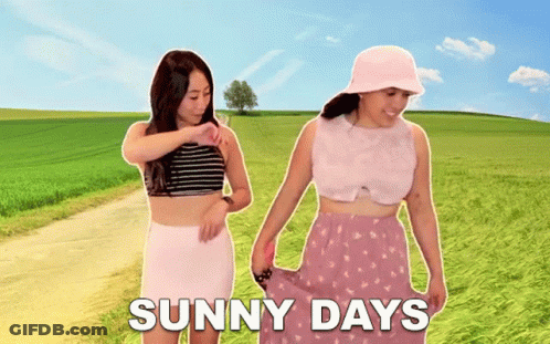 Two Women Saying Sunny Days GIF