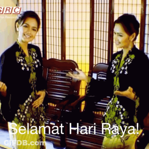 Two Women Selamat Hari Raya GIF