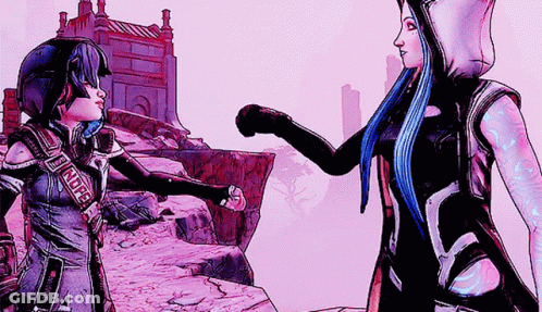 Two Women Shaking Hands One Wearing Hope Hoodie GIF