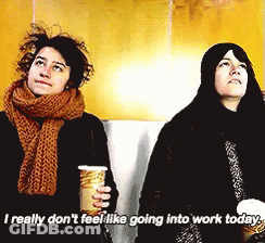 Two Women Sitting Next To Each Other GIF