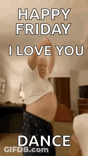 Two Women Standing In Hallway Saying Friday Is Here GIF