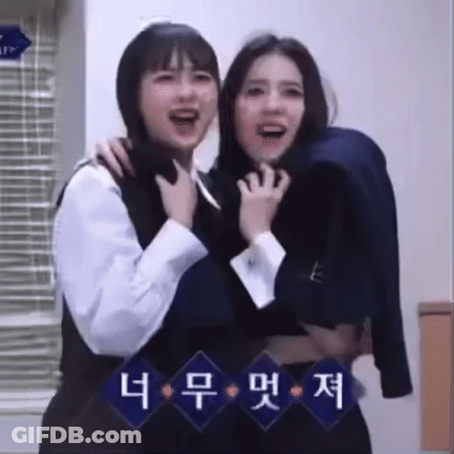 Two Women Standing One Carrying Other GIF