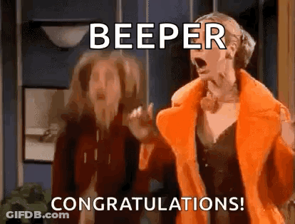 Two Women Standing With Mouths Open GIF