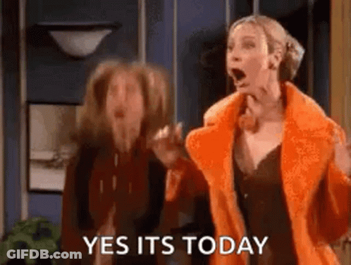 Two Women Standing With Open Mouths GIF