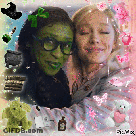 Two Women Surrounded By Stuffed Animals And Heart Teddy Bear GIF