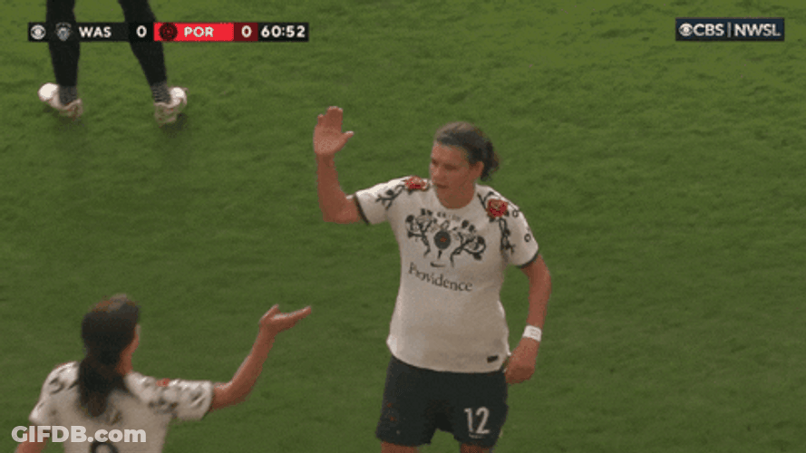 Two Women Swerve Ways After Greeting Each Other GIF