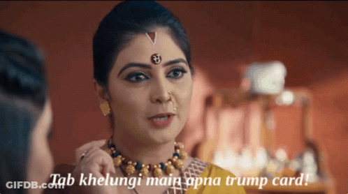 Two Women Tab Khelungi Main Apna Trump Card GIF