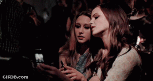 Two Women Taking Selfie GIF