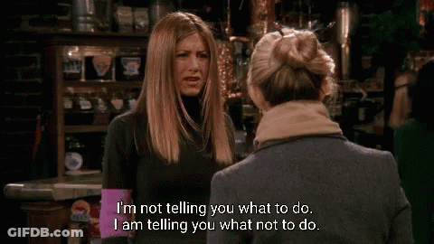 Two Women Talking About What She's Not Doing GIF