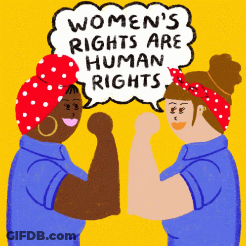 Two Women Talking About Womens Rights Are Human Rights GIF