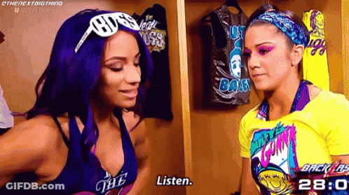 Two Women Talking In Locker Room GIF