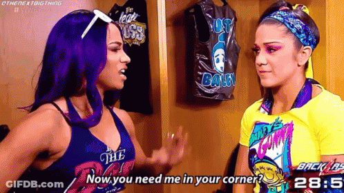 Two Women Talking In Locker Room GIF