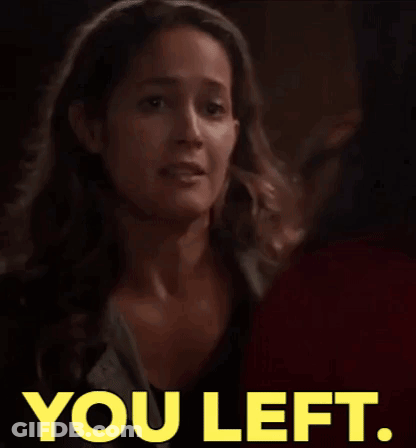 Two Women Talking Say You Left GIF