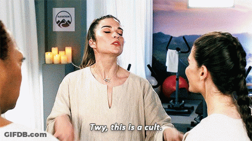 Two Women Talking GIF