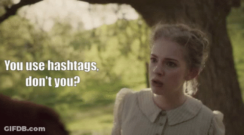 Two Women Talking You Use Hashtags Dont You GIF