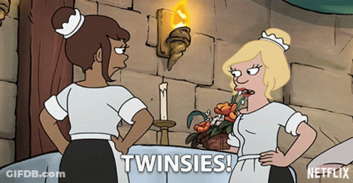 Two Women Twinsies GIF