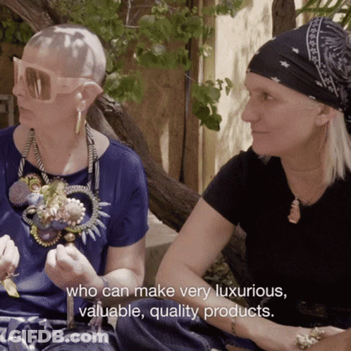 Two Women Who Can Make Luxurious Quality Products GIF
